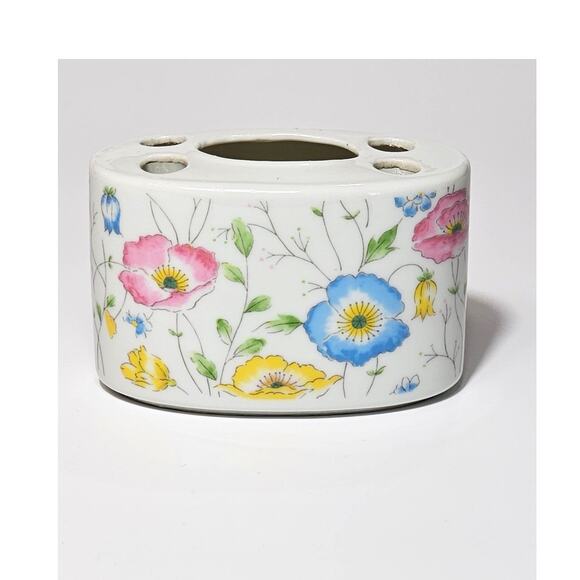 80s Wildflower Meadow Toothbrush or Pencil Holder, Toothbrush Holder, Flowers - Picture 1 of 7